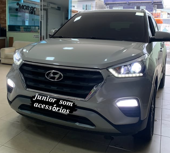 Farol de LED instalado — Junior Som